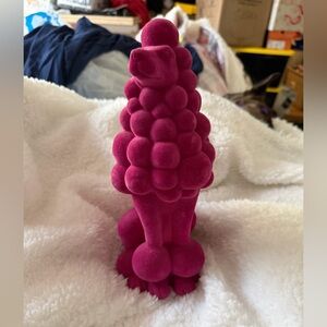 Elegant Pink Poodle Figurine